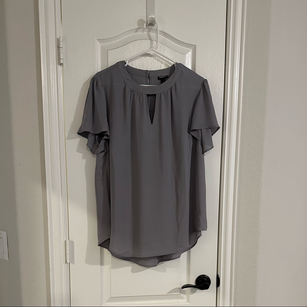 Torrid Gray Blouse Size 1